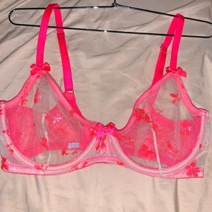 Foiled Sprigs Embroidered Unlined Bra